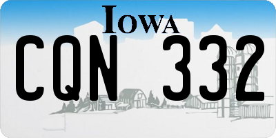 IA license plate CQN332