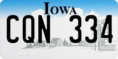 IA license plate CQN334
