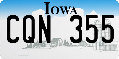 IA license plate CQN355