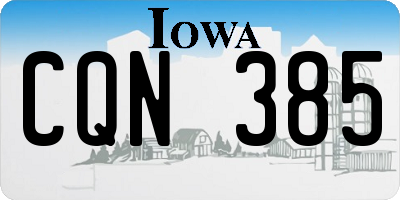 IA license plate CQN385