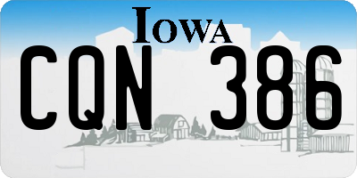 IA license plate CQN386