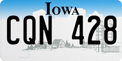 IA license plate CQN428