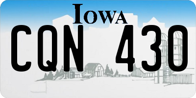 IA license plate CQN430