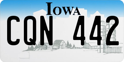 IA license plate CQN442