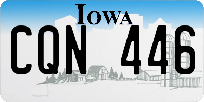 IA license plate CQN446