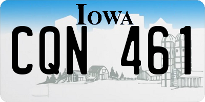 IA license plate CQN461