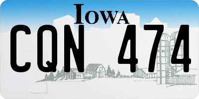 IA license plate CQN474