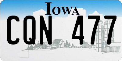 IA license plate CQN477