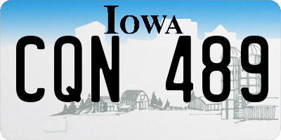 IA license plate CQN489