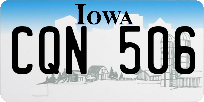 IA license plate CQN506