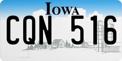 IA license plate CQN516