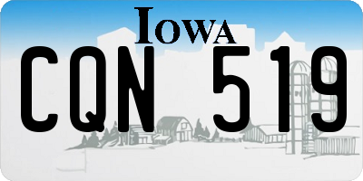 IA license plate CQN519