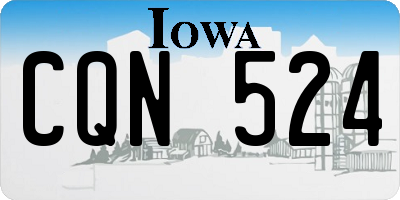 IA license plate CQN524