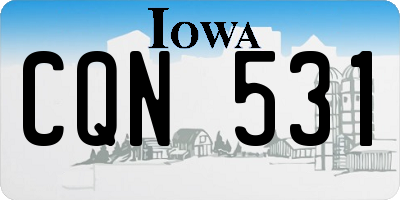IA license plate CQN531