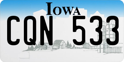 IA license plate CQN533