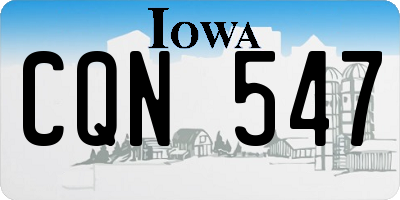 IA license plate CQN547