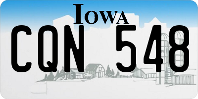 IA license plate CQN548