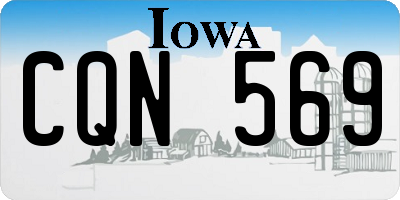 IA license plate CQN569