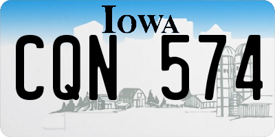 IA license plate CQN574