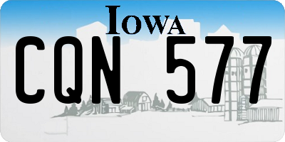 IA license plate CQN577