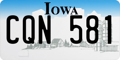 IA license plate CQN581