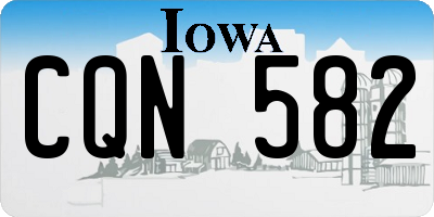 IA license plate CQN582
