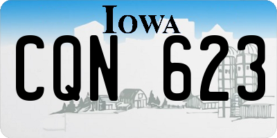 IA license plate CQN623