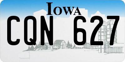 IA license plate CQN627