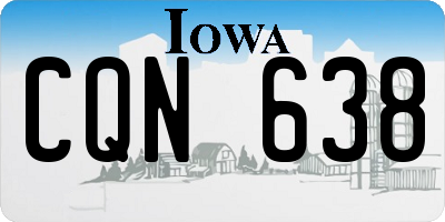 IA license plate CQN638