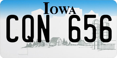 IA license plate CQN656