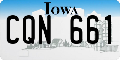 IA license plate CQN661