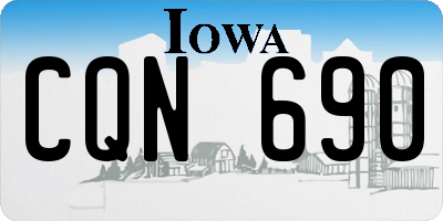 IA license plate CQN690
