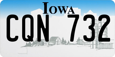 IA license plate CQN732