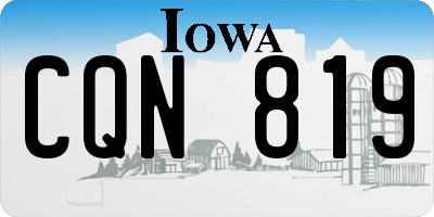 IA license plate CQN819