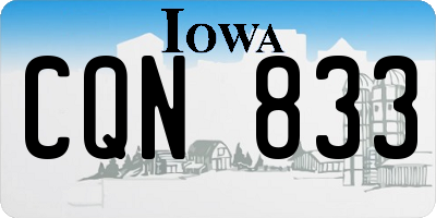 IA license plate CQN833