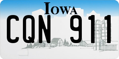 IA license plate CQN911