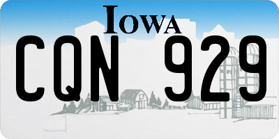 IA license plate CQN929