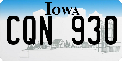 IA license plate CQN930