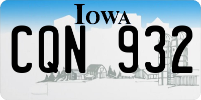 IA license plate CQN932