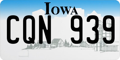 IA license plate CQN939