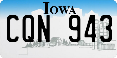 IA license plate CQN943