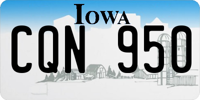 IA license plate CQN950