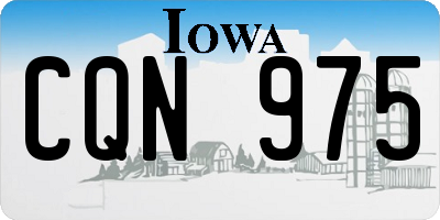IA license plate CQN975