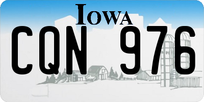 IA license plate CQN976