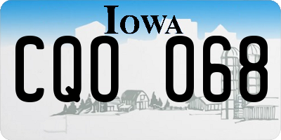 IA license plate CQO068