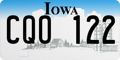 IA license plate CQO122