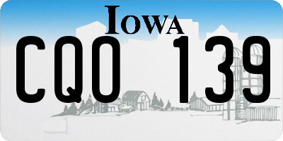 IA license plate CQO139