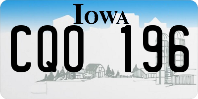 IA license plate CQO196
