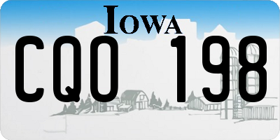IA license plate CQO198