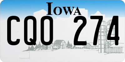 IA license plate CQO274